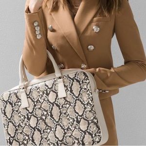 🐍White House Black Market Snake Print Computer Laptop Bag🐍